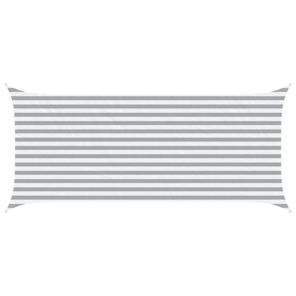 Vela da ombra solare Grigio chiaro e bianco 4,5 x 2 m