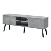 Mobile porta TV di design con supporto TV da 120 cm effetto cemento nero 03_0005863
