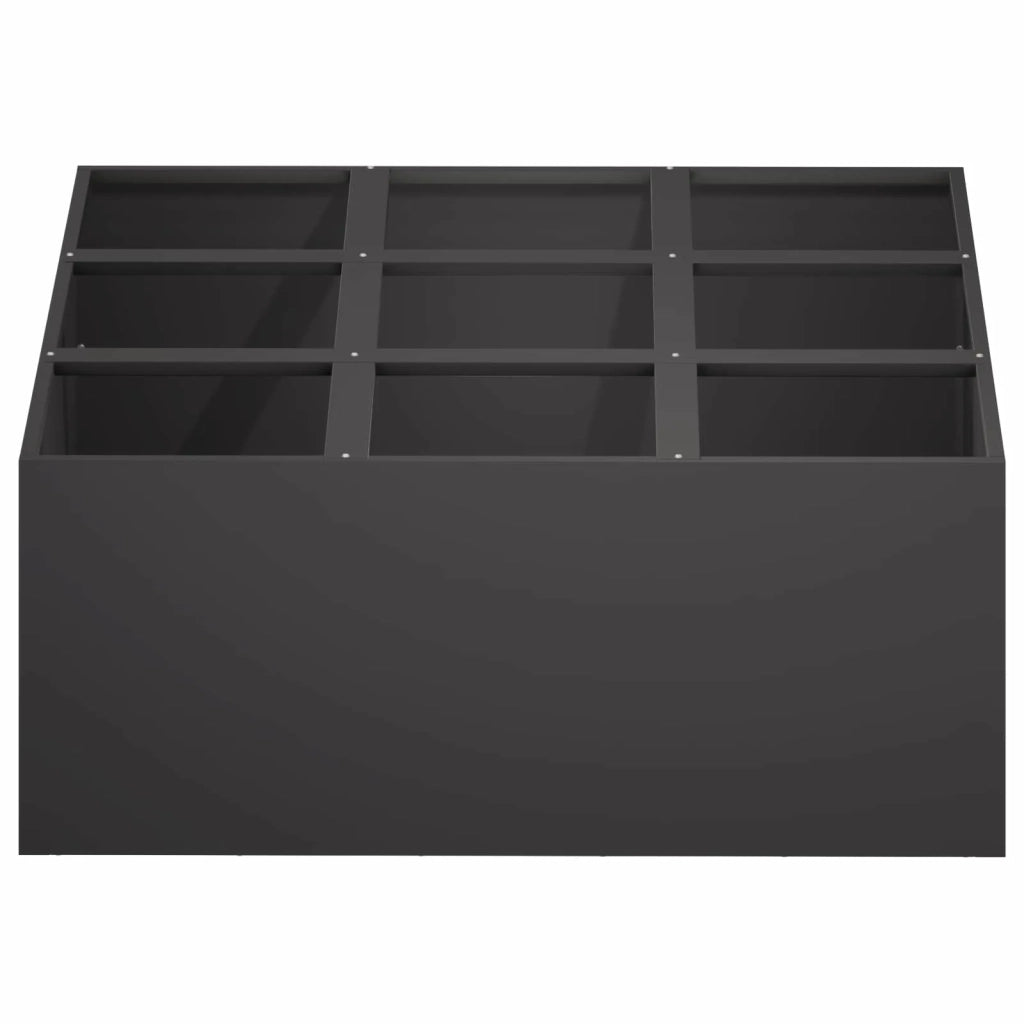 Vaso da giardino Nero 100 x 100 x 40 cm 8005750