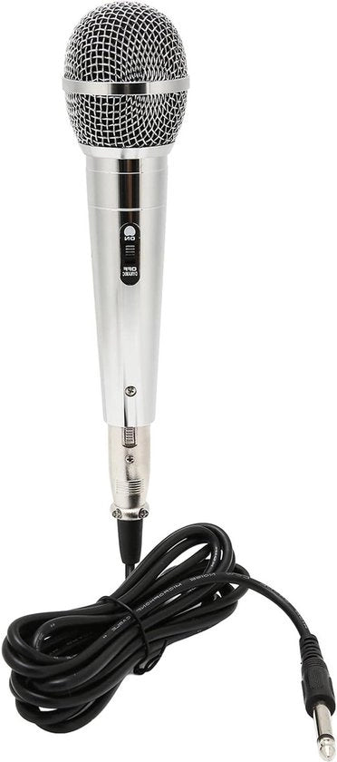 Microfono Cardioid Dinamico Professionale con Cavo da 98ft - Microfono Karaoke Manuale per Amplificatori - Altoparlanti - Mixer - DVD