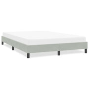 vidaXL Giroletto senza Materasso Grigio Chiaro 160x220 cm Velluto