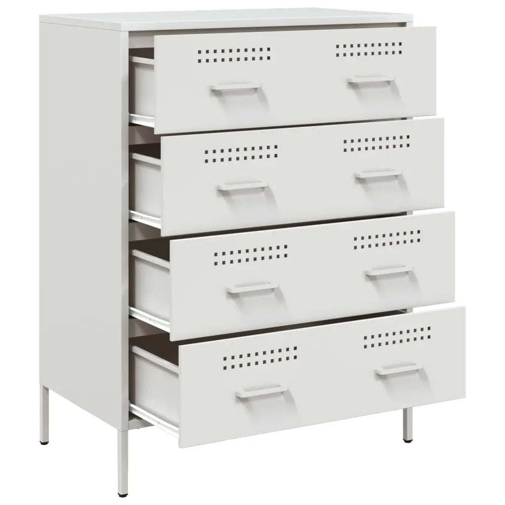 Credenza | Madia | Buffet da pranzo | Armadio da pranzo Bianca 68x39x89 cm in Acciaio