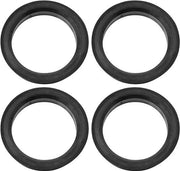Rinetti centrici per auto - Boring per ruote - Nero - Plastica - Foro centrale da 73,1 a 66,6 mm - 4 pezzi - Adatto per auto.