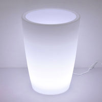 Vaso Luminoso da Giardino a LED Ø40 cm in Resina 5W Cypress Bianco Freddo