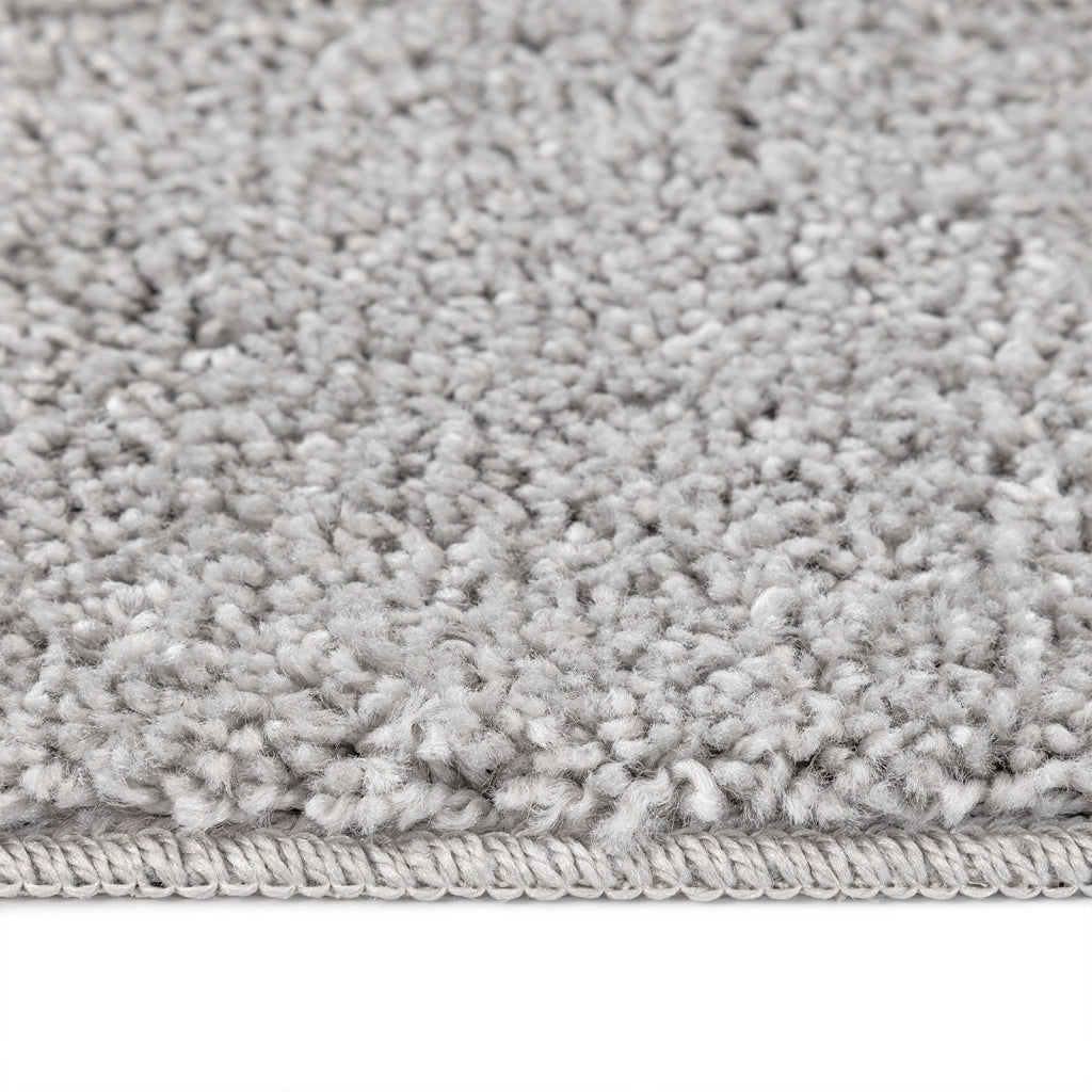 Tappeto Shaggy con retro in lattice Grigio 160x160 cm