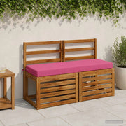 Cuscini per Panchina a 2 Pezzi SOEST 2 pz 100% Poliestere Rosa 949651
