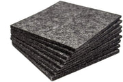 Set di 8 eleganti sottopiani in velluto per bicchieri, calici e bicchieri, sottopiani in velluto lavabili 10x10cm, disponibili in altri colori antracite