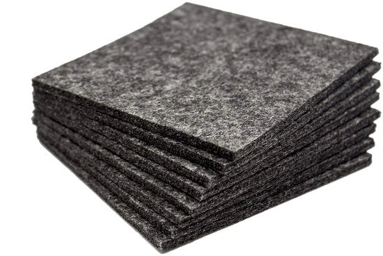 Set di 8 eleganti sottopiani in velluto per bicchieri, calici e bicchieri, sottopiani in velluto lavabili 10x10cm, disponibili in altri colori antracite