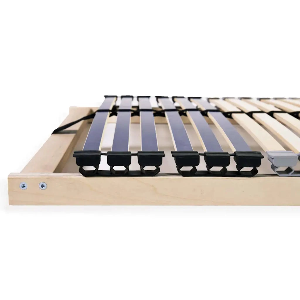 Base a doghe Marrone 140 x 190 cm Legno massello di faggio