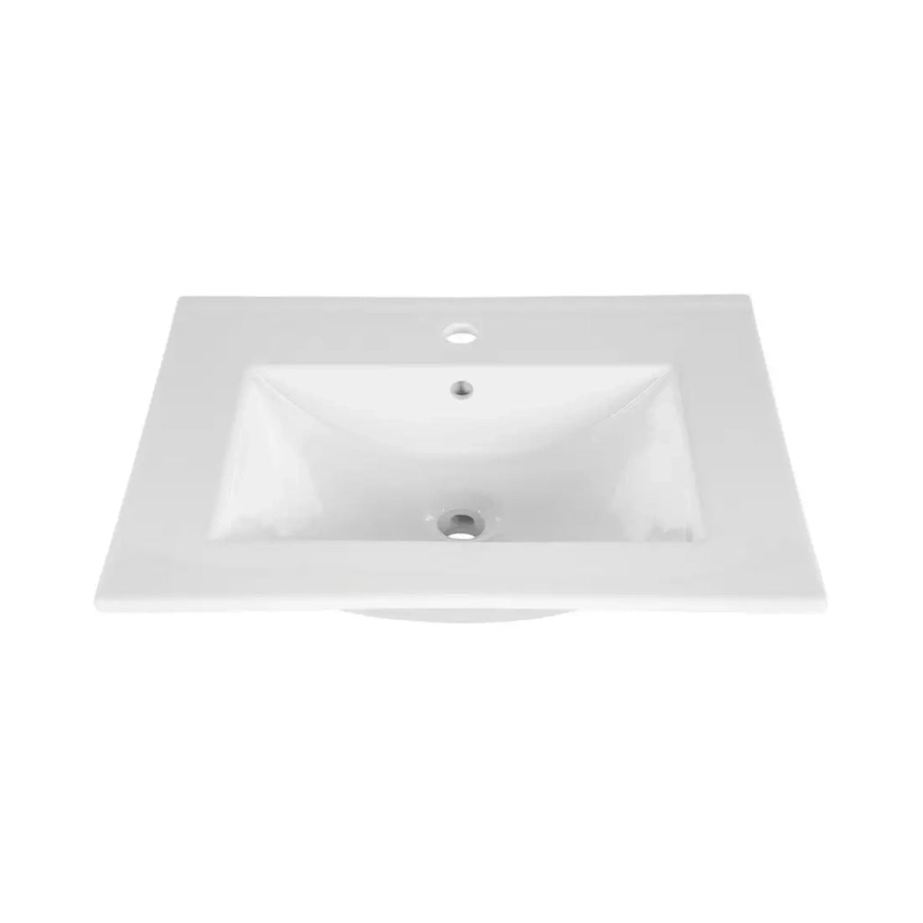 Set da bagno BELLA: mobile sotto lavabo 80cm + lavabo incassato rettangolare