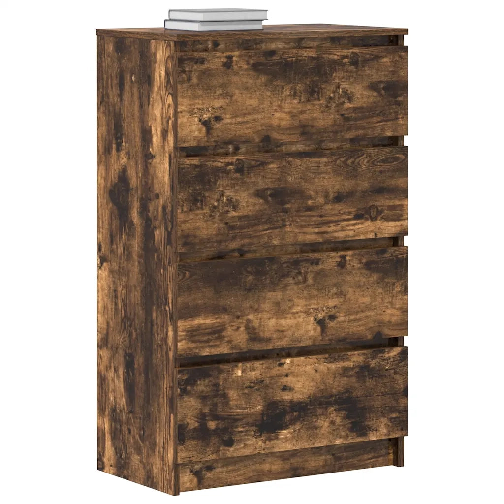 Credenza Rovere Fumo 60x35x98,5 cm in Legno Multistrato cod mxl 13953