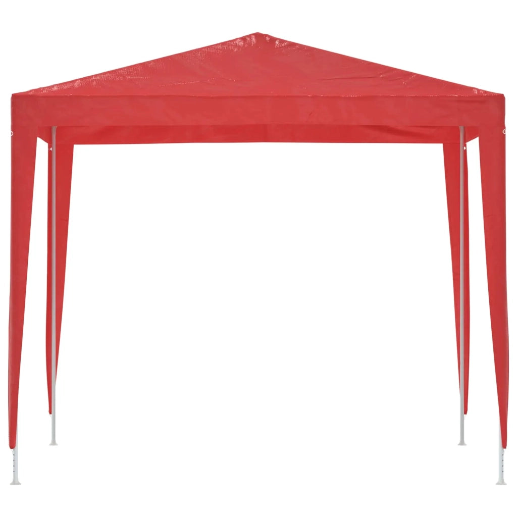 Tenda Party 250 x 250 x 240 cm Rosso PE e Acciaio 42032986