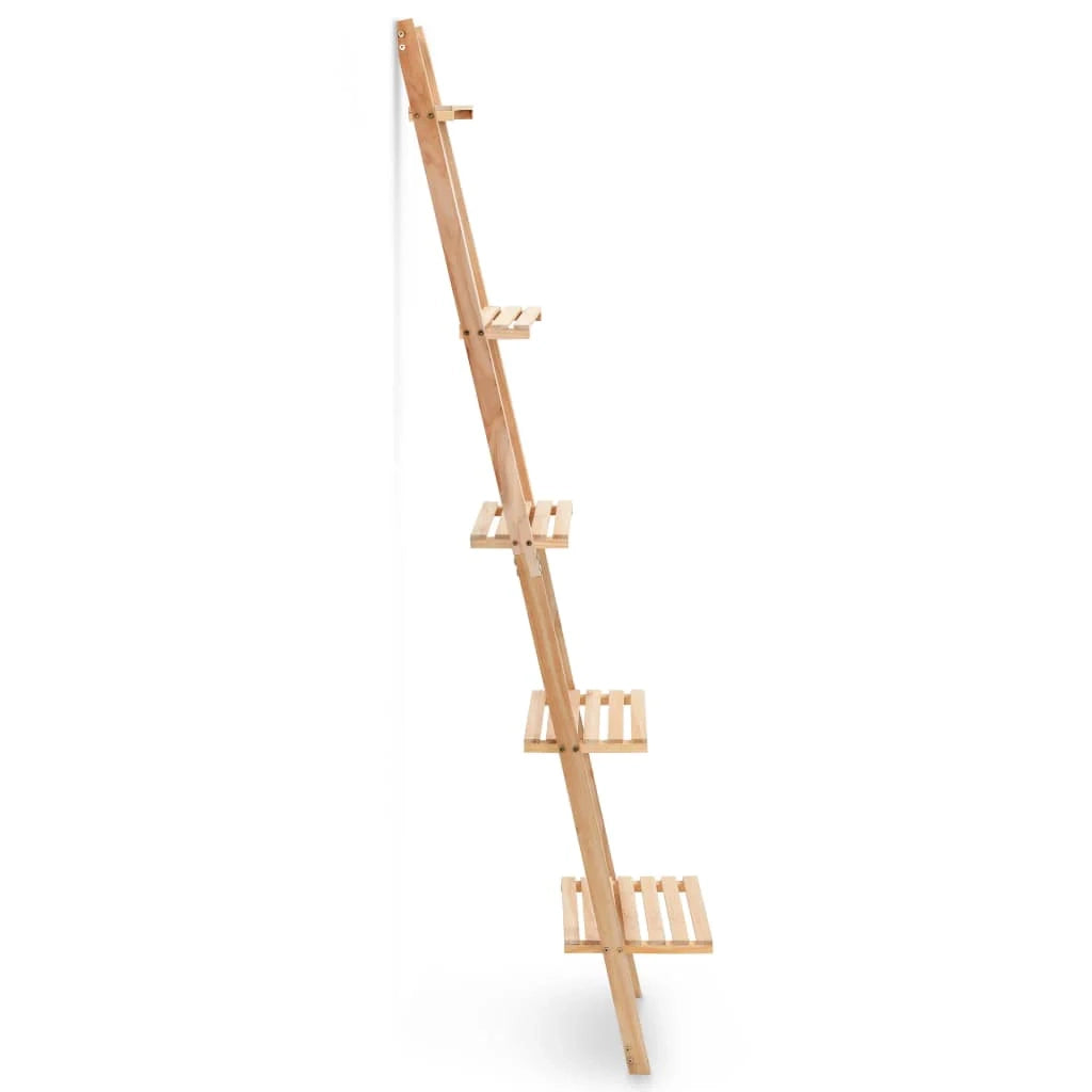 Scaffale a scala compatto da parete in legno di cedro 176 cm 2702057/2