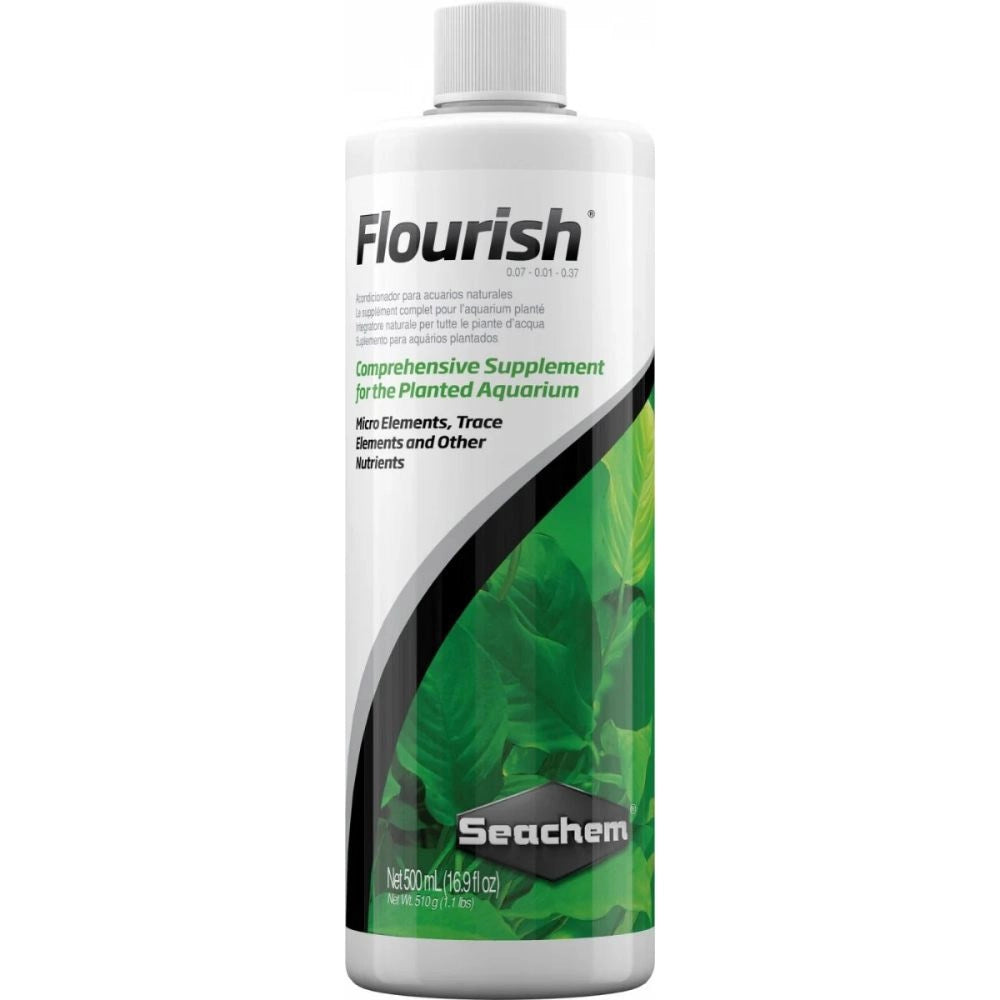 Seachem Flourish - Integratore di Oligoelementi +Vitamine+ Amminoacidi per Piante d'acqua dolce Formato: 500 ml