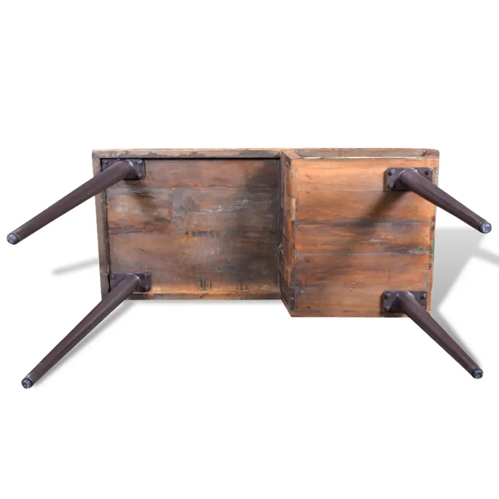 Scrivania in Legno di Recupero con Gambe in Ferro cod mxl 69107