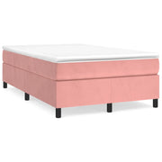Giroletto a Molle con Materasso Rosa 120x190 cm in Velluto 3269708