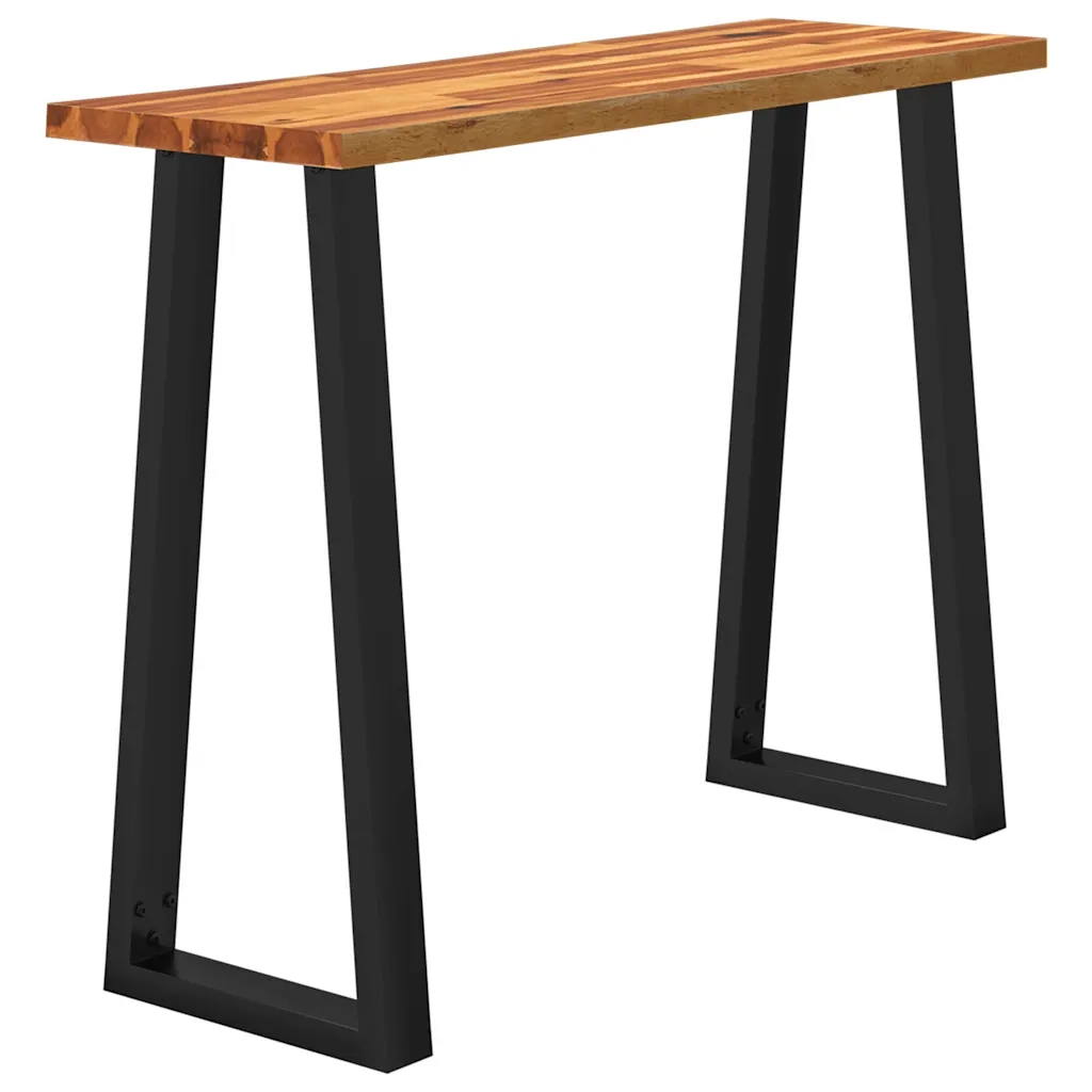 Tavolo Consolle Bordi Vivi 110x35x80 cm Legno Massello Acaciacod mxl 81383