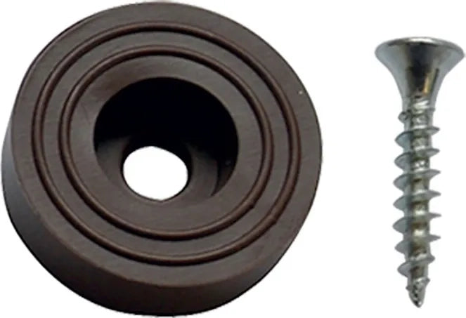 SOTTOSEDIA CON VITE Ø mm 23  - pz. 8 marrone  - Blister Koncreto