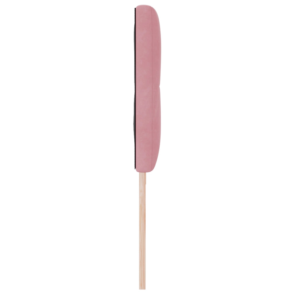 Testata LED Rosa Fattura A Bottoni 100 cm Velluto