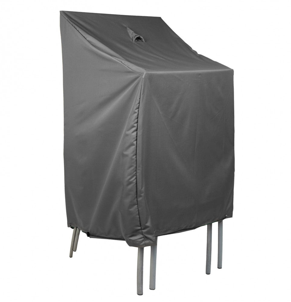 Telo Copertura Resistente All'Acqua Per Pila Di Sedie 66X66X80/120 Cm