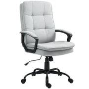 Sedia da Ufficio Ergonomica con Schienale Alto, Altezza Regolabile e Dondolo, Grigio