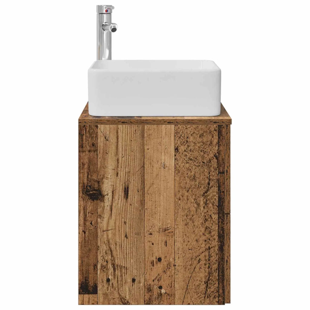 Mobile Lavabo da Parete Legno antico 53 x 34,5 x 63 cm 890292