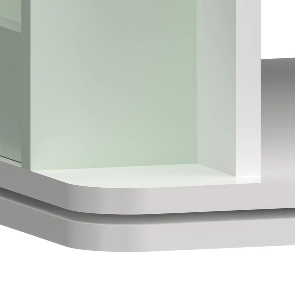 Scaffale dal design senza tempo per soggiorno/camera da letto mobile contenitore girevole per bambini verde menta/bianco 03_0011306