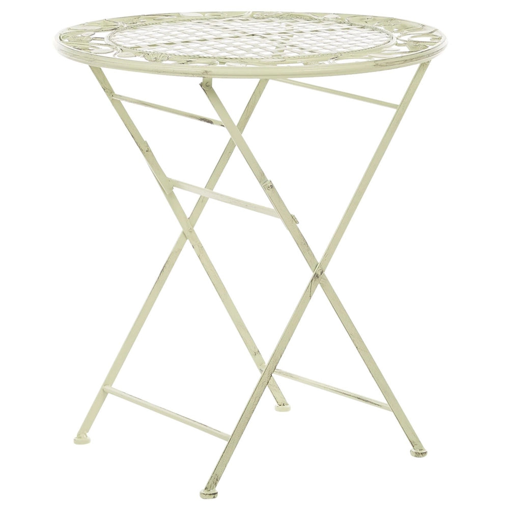 Set da Balcone Bistro a 2 Posti in Metallo Verde Chiaro stile moderno