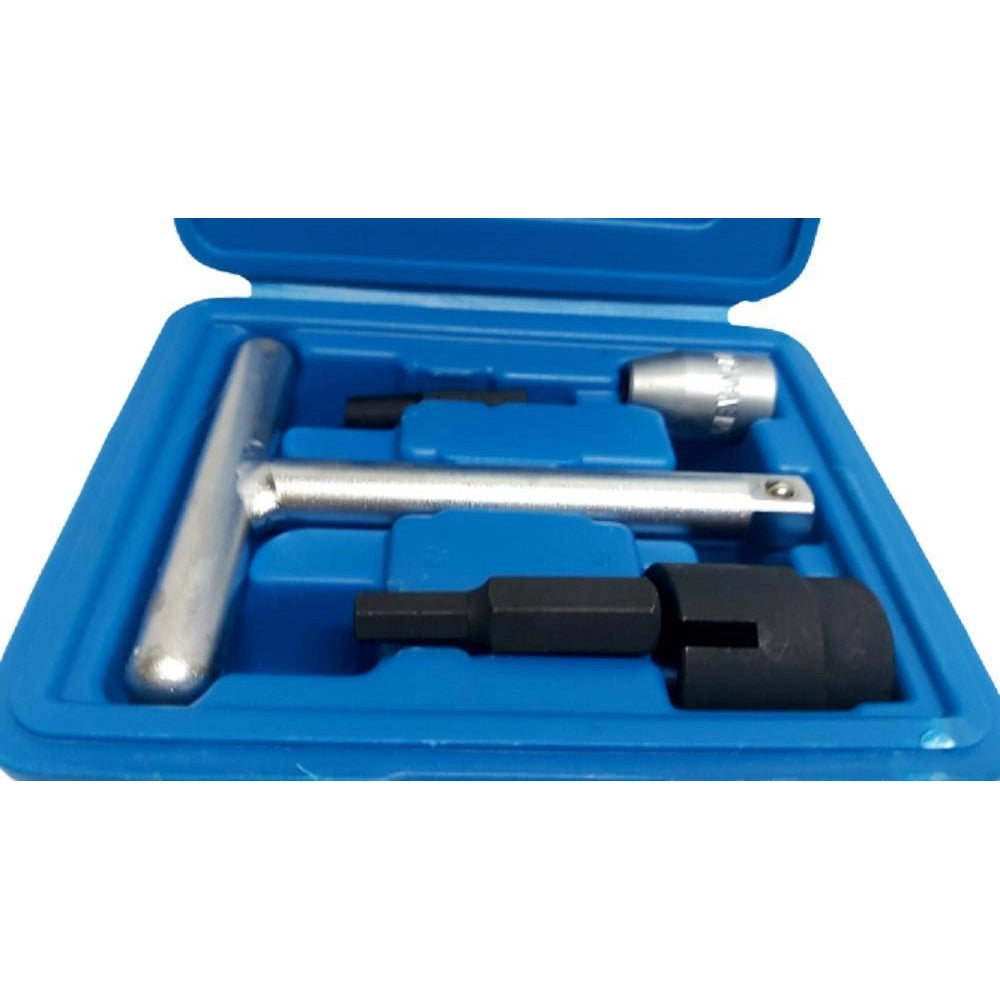 Trade Shop - Set 5 Pezzi Rimozione Tappo Scarico Coppa Olio Per Audi Bmw Psa Vag Vw Fs-156169 -