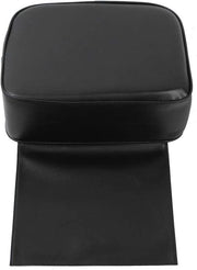 Sedia Booster per Capelli - Cuscino con Copertura in PU e Pelle Sintetica - Cuscino per Bambini - Cuscino per Tagliare i Capelli - Cuscino con Sponda - Centro di Stile per Capelli - Nero.