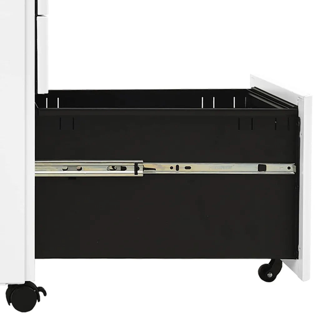 Schedario Mobile Bianco 30x45x59 cm in Acciaio CFW1345486