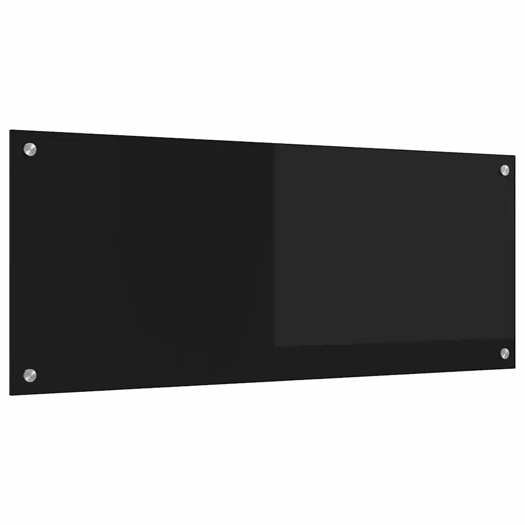 Schienale da cucina Nero 100 x 40 cm vetro temperato CFW3838399