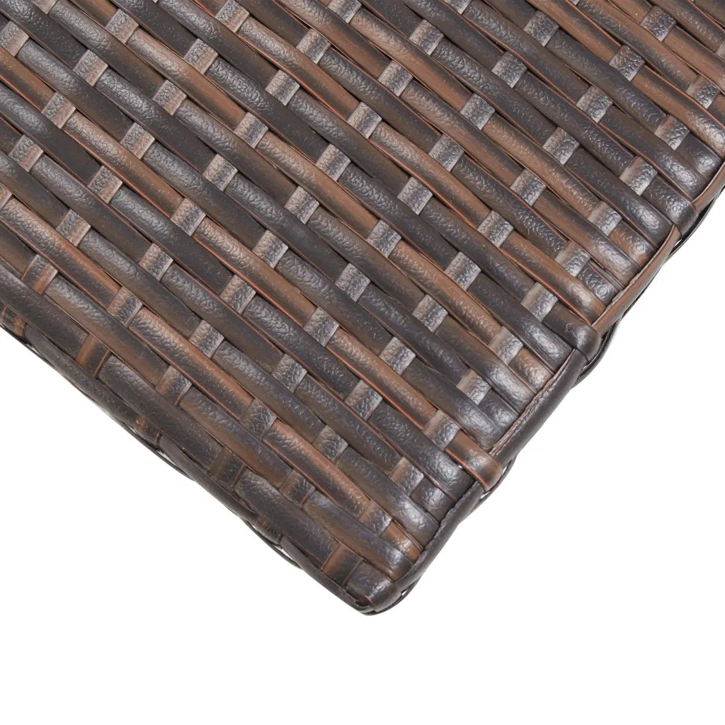 Tavolino da TÃ¨ Marrone 50x50x47 cm in Polyrattan cod mxl 48465