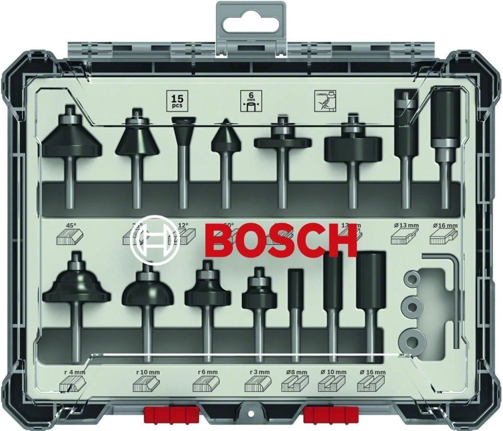 Bosch 2 607 017 471 punta per fresa Set di punte 15 pz