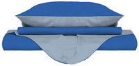 Copripiumino con Sacco e Federe Doubleface Royal/Azzurro 1 Piazza e Mezzo