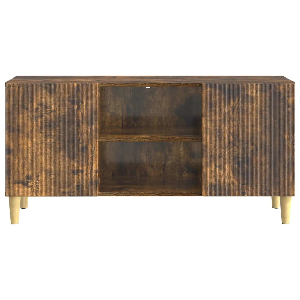 Mobile TV Rovere Fumo 102 x 34,5 x 50 cm Legno ingegnerizzato