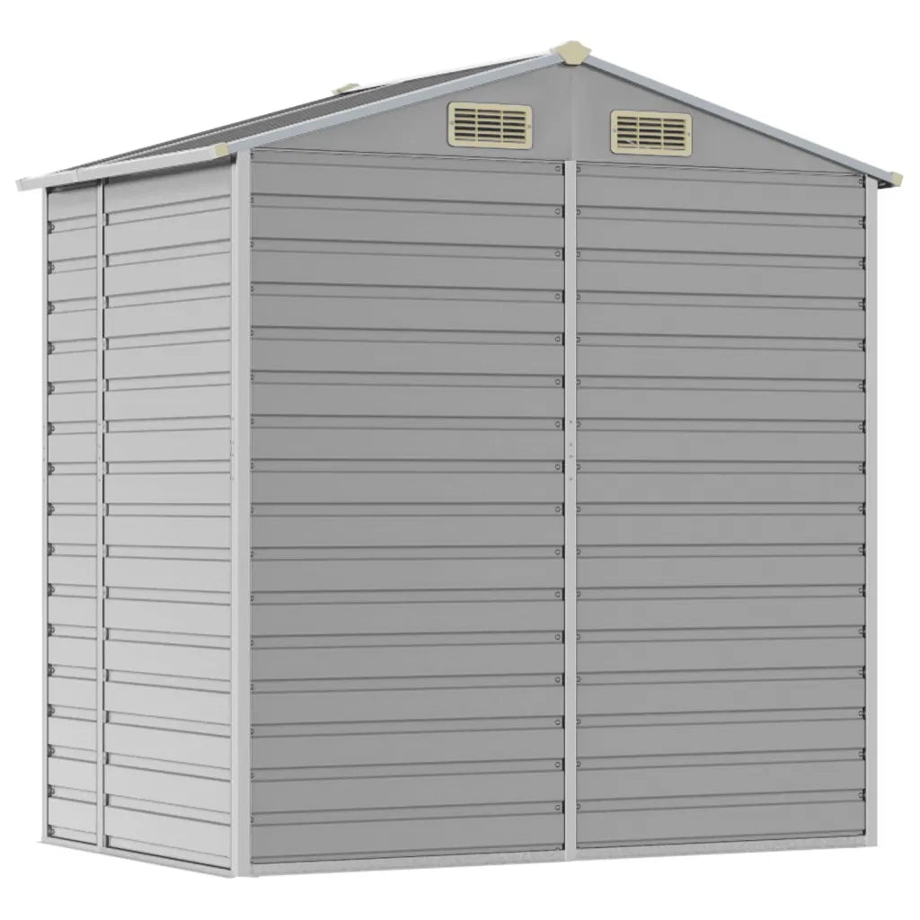 Capanno da Giardino Grigio Chiaro 191x130x198cm Acciaio Zincato 3188242