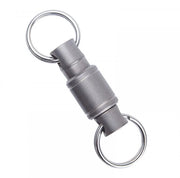 Organizzatore per chiavi con due estremità - Chiavi da chiudere - Organizzatore per chiavi rotante - Progettazione EDC leggera - Accesso facile alle chiavi - Lega di titanio