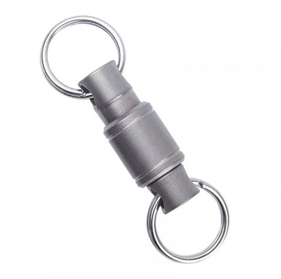 Organizzatore per chiavi con due estremità - Chiavi da chiudere - Organizzatore per chiavi rotante - Progettazione EDC leggera - Accesso facile alle chiavi - Lega di titanio