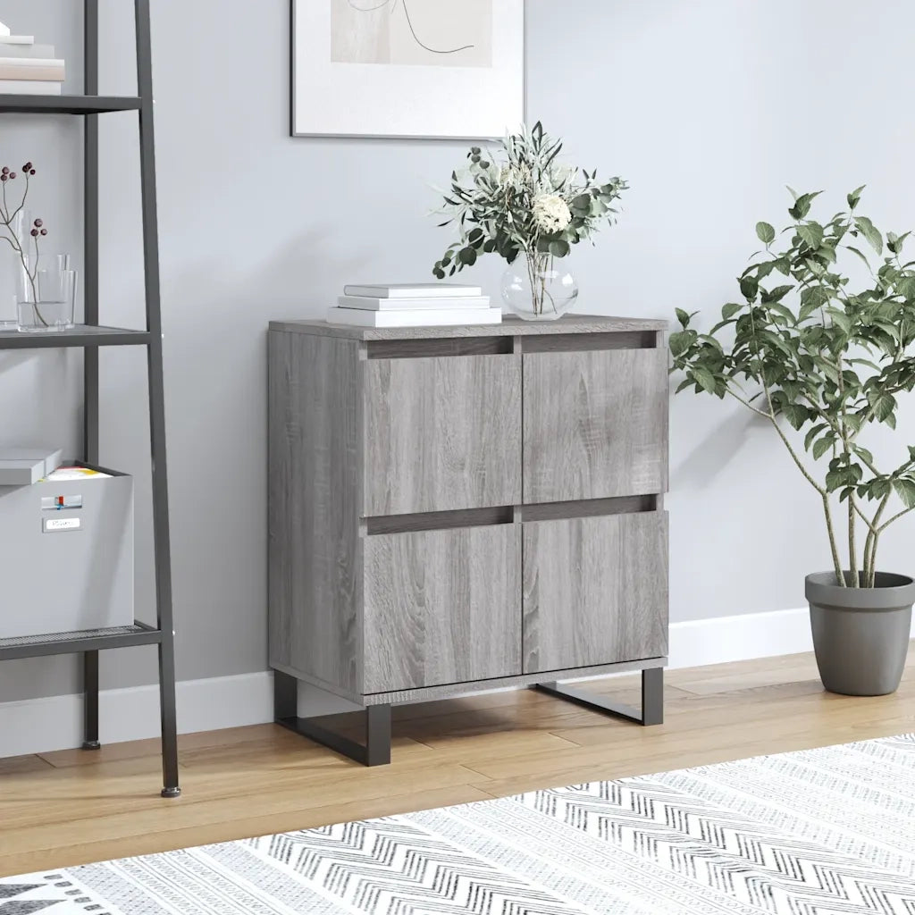 Credenza | Madia | Buffet da pranzo | Armadio da pranzo Grigio Sonoma 60x35x70 cm in Legno Multistrato