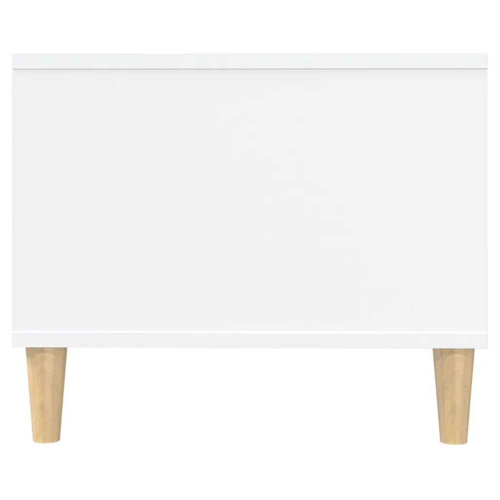Tavolino da Salotto Bianco 102x50x40 cm in Legno Multistrato cod mxl 24349