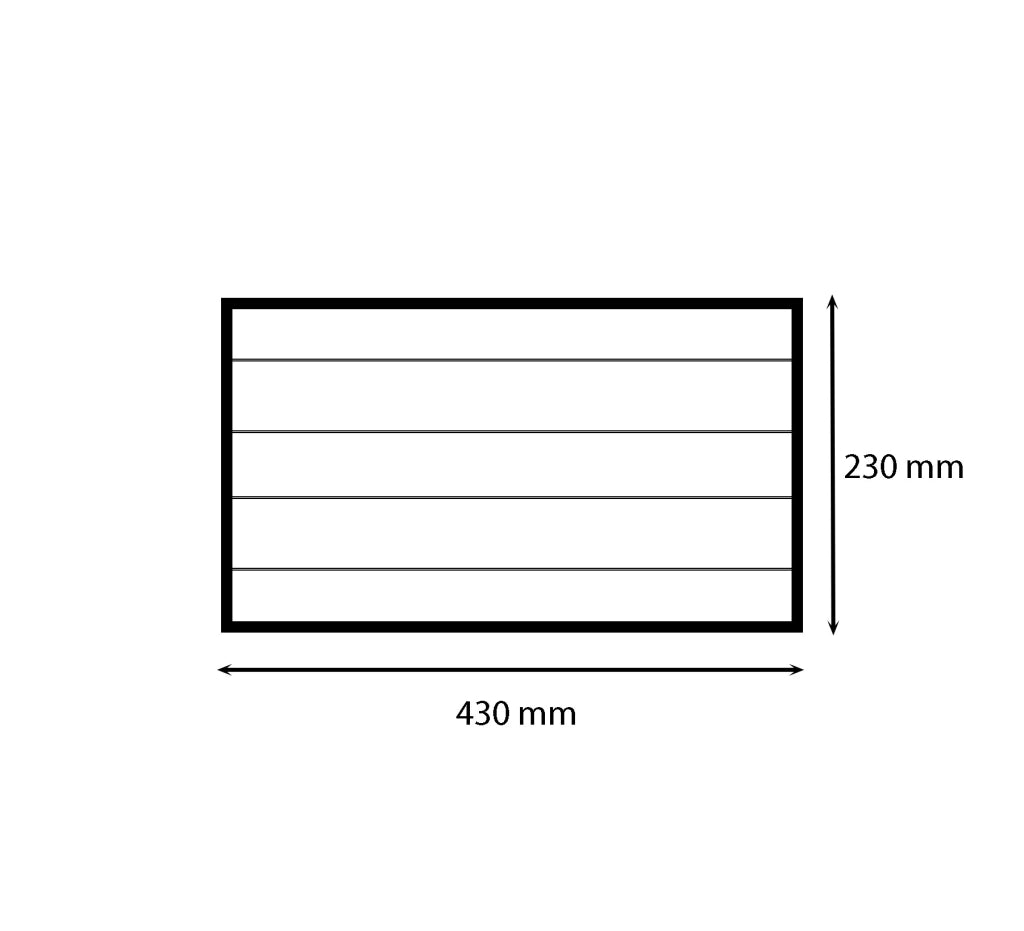 Griglia di aerazione rettangolare in plastica (abs) : Dimensione - 150X200 pass.aria cm2 101