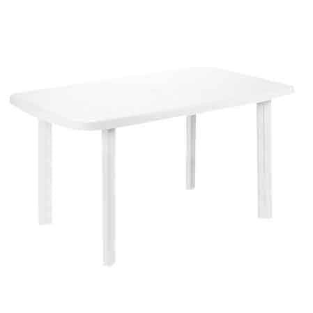TAVOLO COMPONIBILE OVALE 'FARO' cm 137x85x72h - Col. Bianco - PRO GARDEN