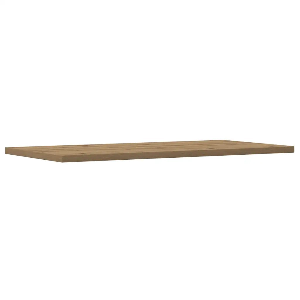 Mensole Parete 4pz Rovere Artigianale 60x30x1,5cm in Truciolato 856300