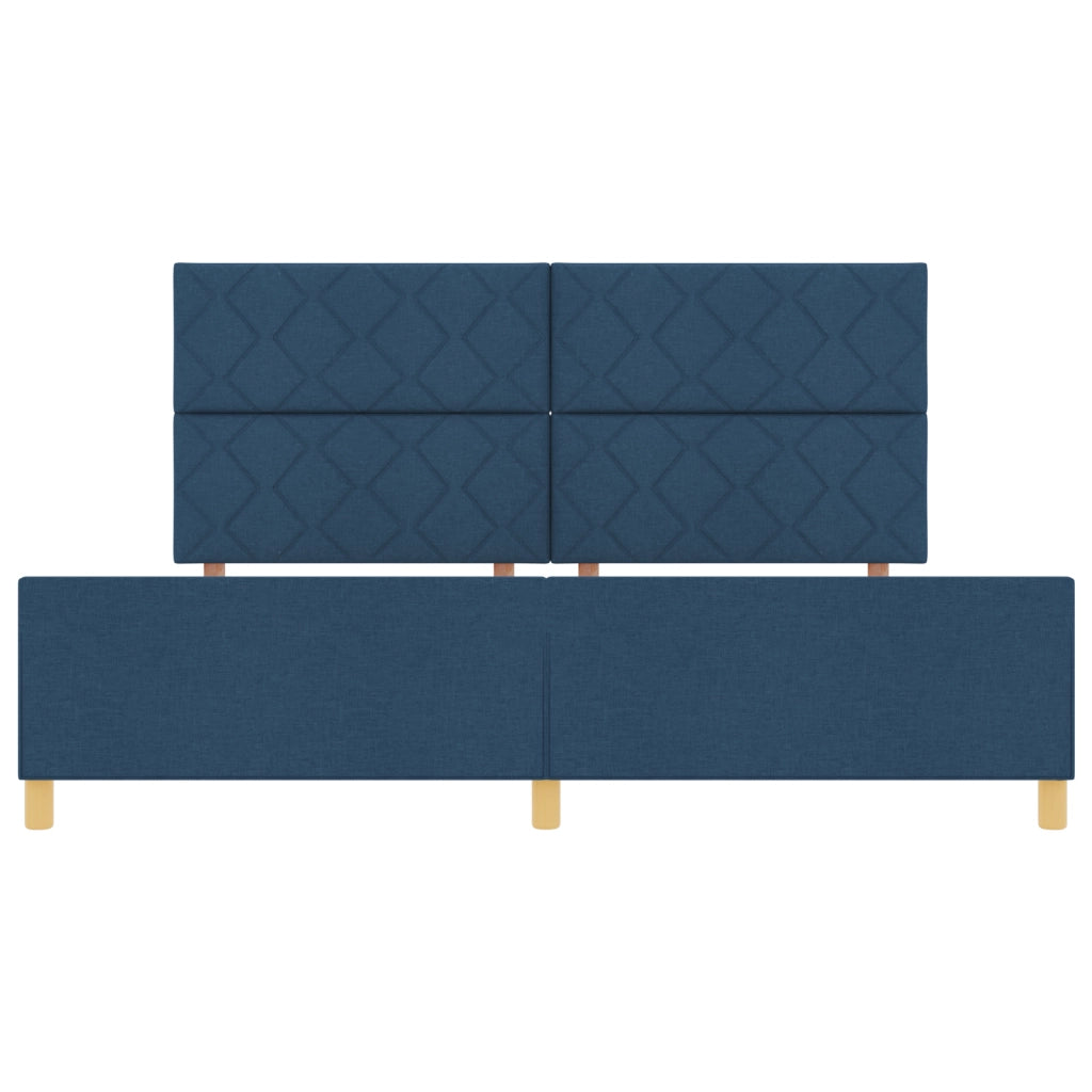 Letto Blu 200x200 cm in Tessuto
