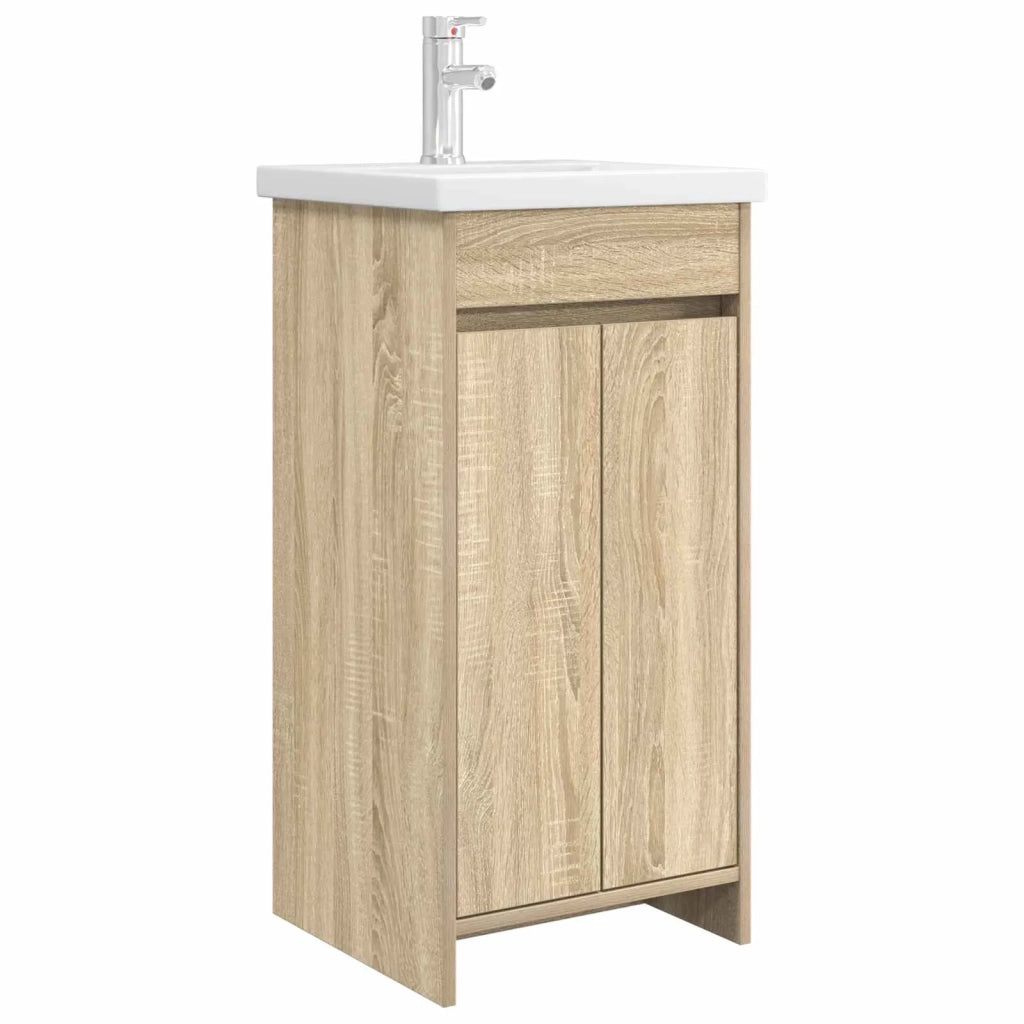 Mobile da bagno con lavabo Rovere Sonoma 42 x 40 x 84,5 cm 890770