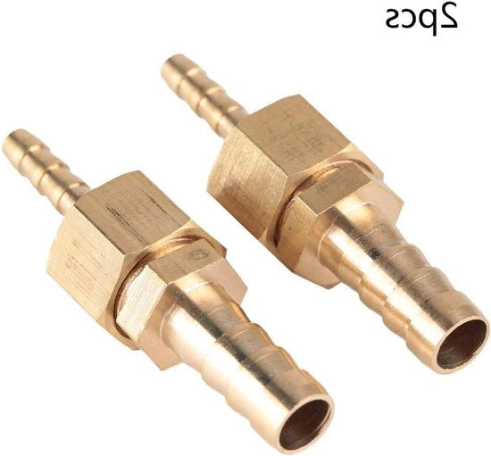 Viti di fissaggio per tubi in ottone per connessione rapida a 2 pezzi per tubo per vasca da 4-10 mm con connettore di rilascio rapido