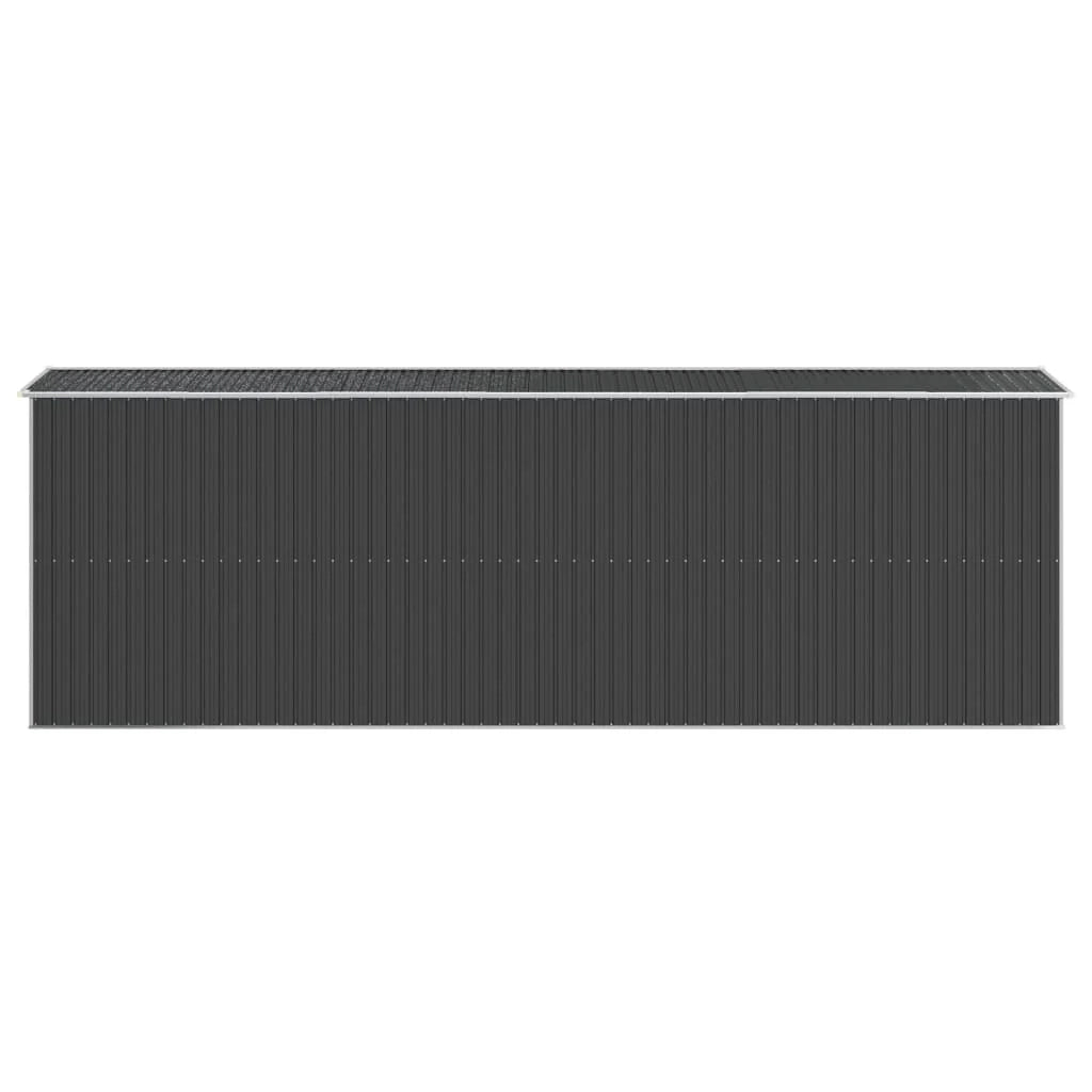 Casetta da giardino cabina ripostiglio casetta da esterno robusta casetta per attrezzi 192 x 606 x 223 cm acciaio zincato antracite 02_0022201