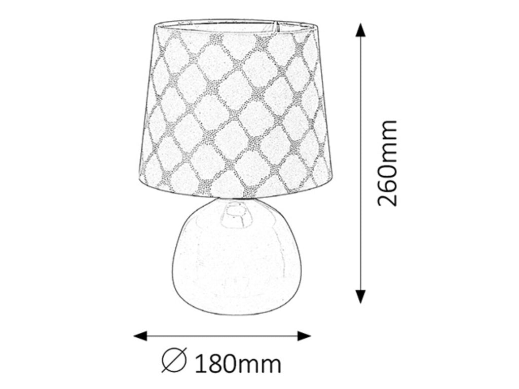 Lampada da tavolo bianca in ceramica E14 Ellie 4379 Rabalux