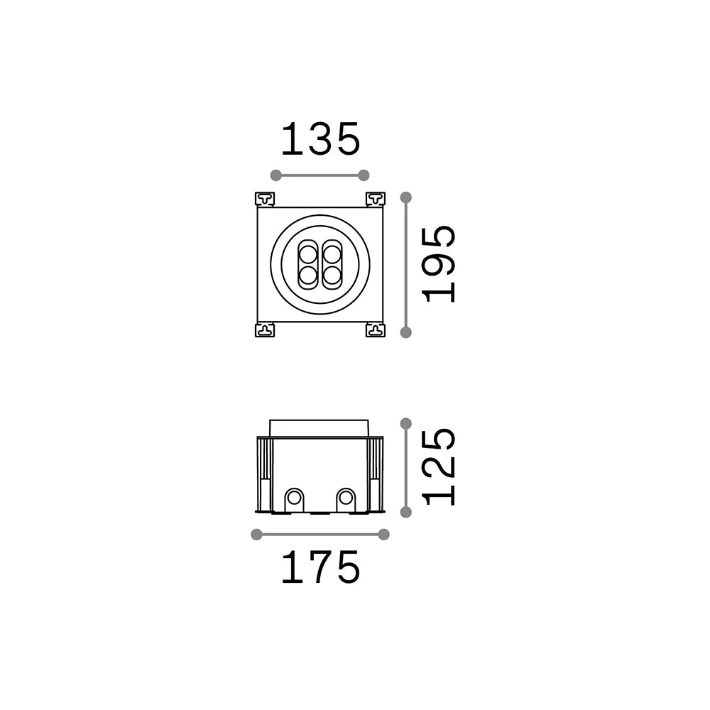 Tecnico Moderno Taurus Alluminio Cromo Led 10W 3000K Luce Calda